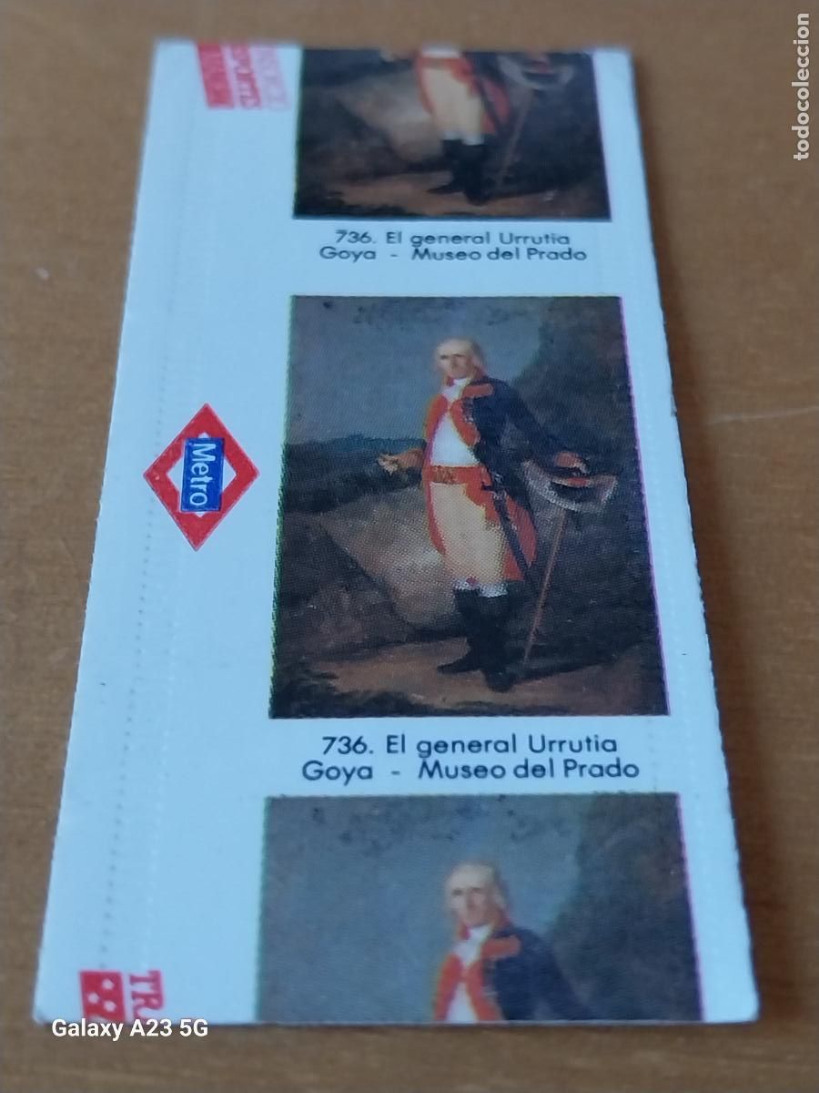 Coleccionismo billetes de transporte: METRO BILLETE SENCILLO SERIE GOYA 3 NOV 1989 736 GENERAL URRUTIA ORIGINAL CIRCULADA