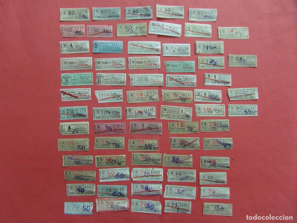 Coleccionismo billetes de transporte: LOTE 69 BILLETES DIFERENTES TRANVIA DE BARCELONA /// LEE INTERIOR \\\ - MUCHOS SON CAPICUA