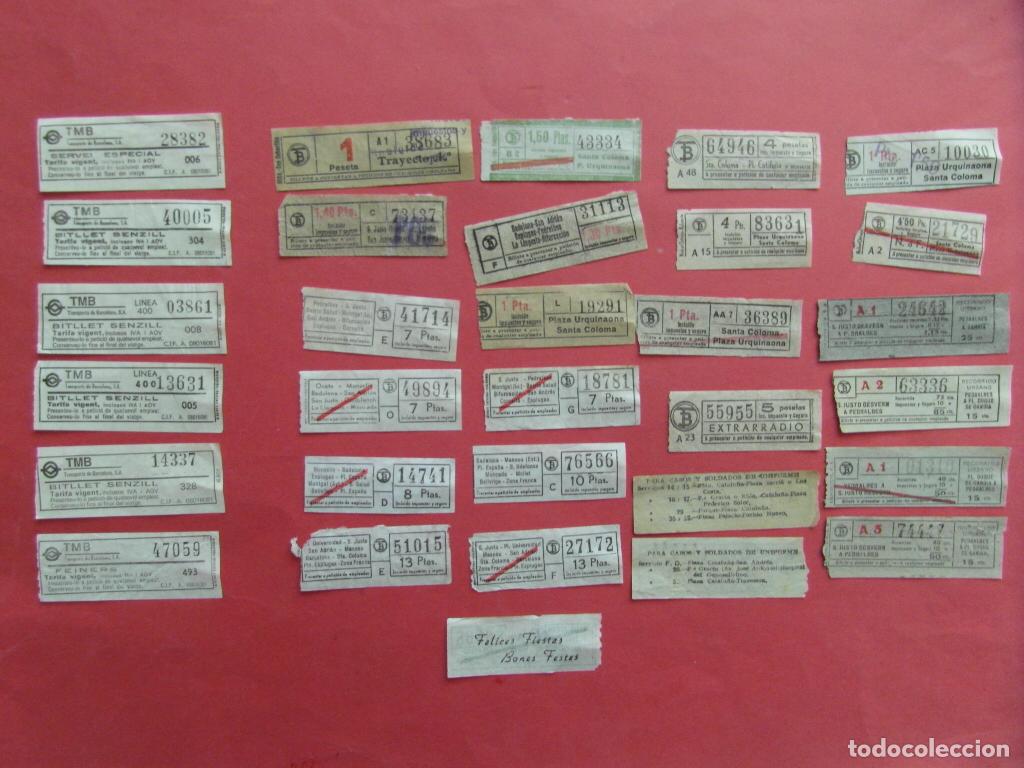 Coleccionismo billetes de transporte: LOTE 31 BILLETES DIFERENTES TRANVIAS DE BARCELONA TB VER FOTOS PARA DETALLE