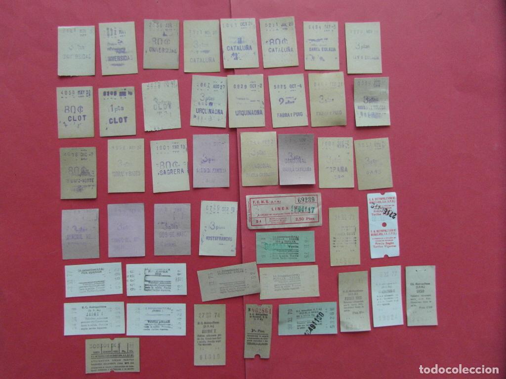 Coleccionismo billetes de transporte: 43 BILLETES DIFERENTES METRO DE BARCELONA VER FOTOS PARA EL DETALLE // LEER INTERIOR \\\