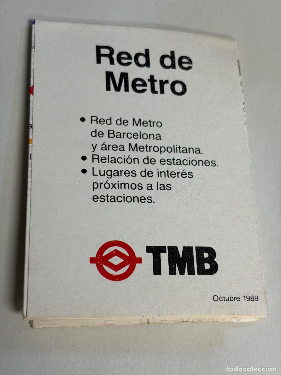 Coleccionismo billetes de transporte: FOLLETO MAPA RED DE METRO BARCELONA - OCTUBRE 1989