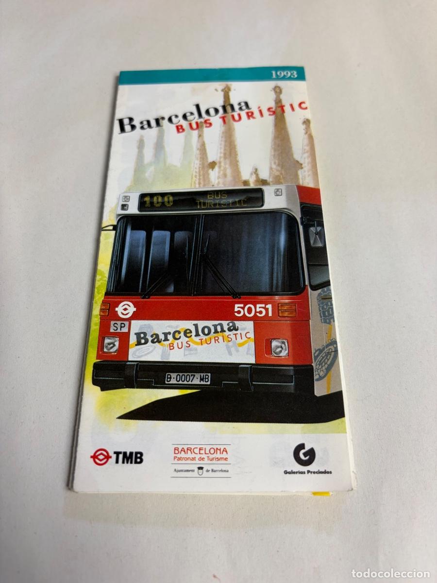 Coleccionismo billetes de transporte: FOLLETO MAPA BUS TURISTICO DE BARCELONA - A&Ntilde;O 1993