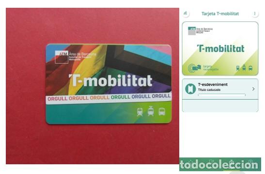 Coleccionismo billetes de transporte: TARJETAS DE PLASTICO CONMEMORACION ORGULLO GAY - T-ESDEVENIMENT T-MOBILITAT