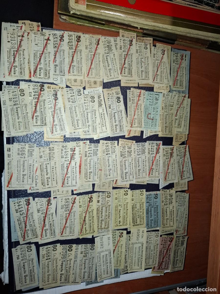 Coleccionismo billetes de transporte: Billetes transportes. 150. Antiguos. Capicuas.