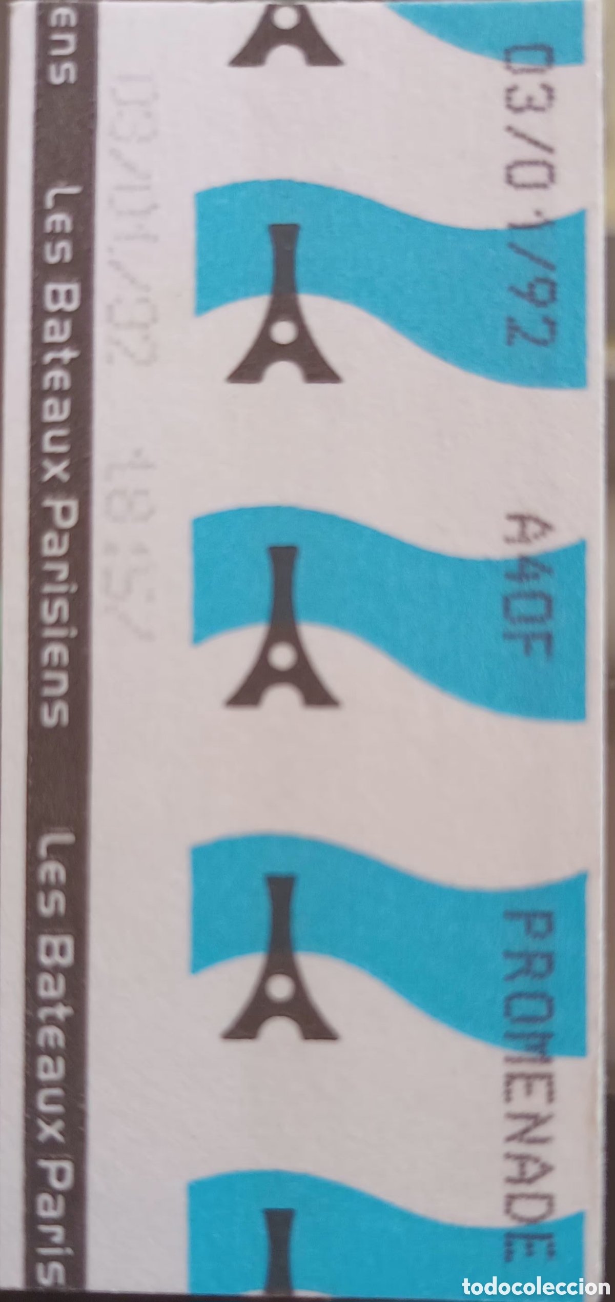 Coleccionismo billetes de transporte: BILLETE LES BATEAUX PARISIENS