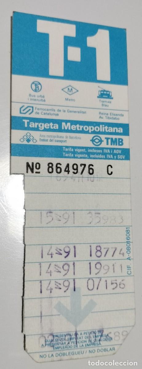 Coleccionismo billetes de transporte: T-1 Barcelona azul &ndash; Publicidad Kentucky Fried Chicken KFC 1991 &ndash; Fecha err&oacute;nea 31 abril