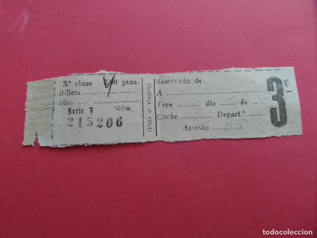 Coleccionismo billetes de transporte: BILLETE RENFE DETALLE VER FOTOS