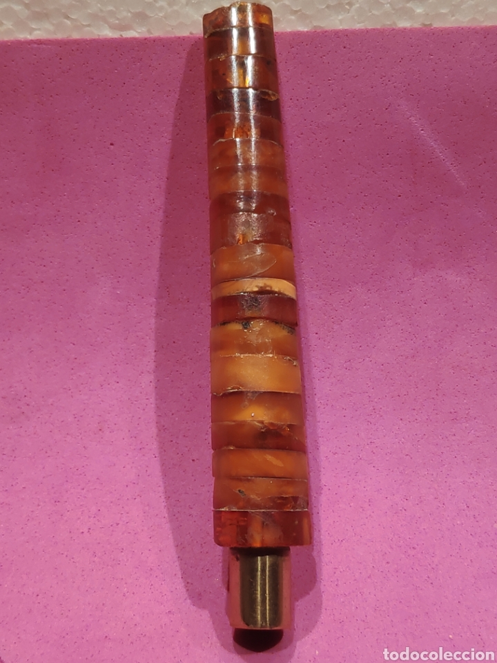 Boquillas de colecci&oacute;n: Boquilla en &aacute;mbar y plata dorada - Foto 1