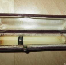 Bocchini di collezione: ANTIGUA BOQUILLA PIPA CIGARRO FUMAR FUMADOR TABACO MARFIL EN ESTUCHE ORIGINAL
