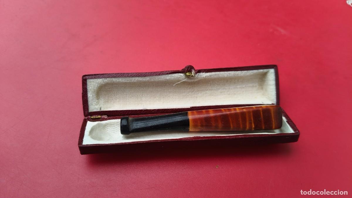 Boquillas de colecci&oacute;n: Porte cigarette dans son ecrin 1940 v&eacute;ritable - Foto 2