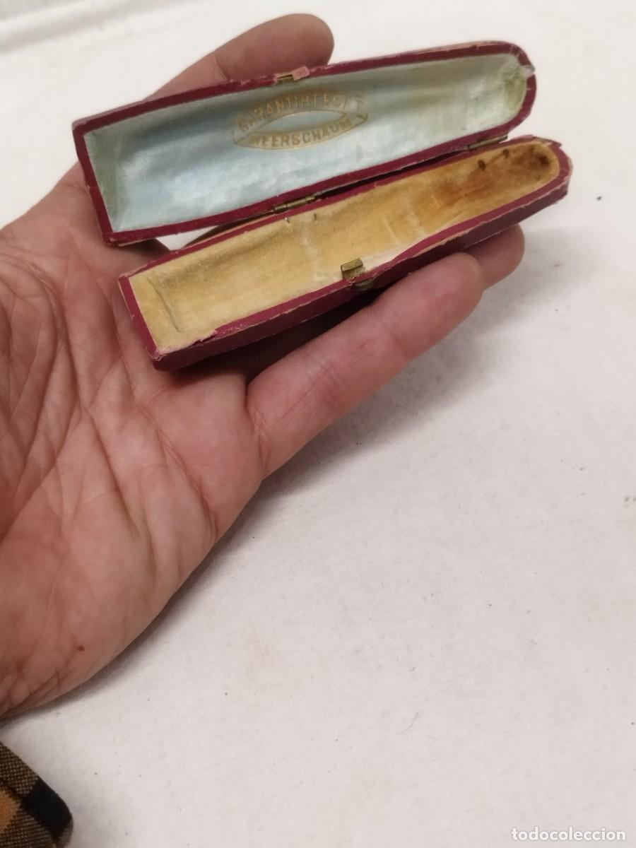 Boquillas de colecci&oacute;n: Antigua funda para boquilla de fumar , Meerscham. Tabaco, cigarros.