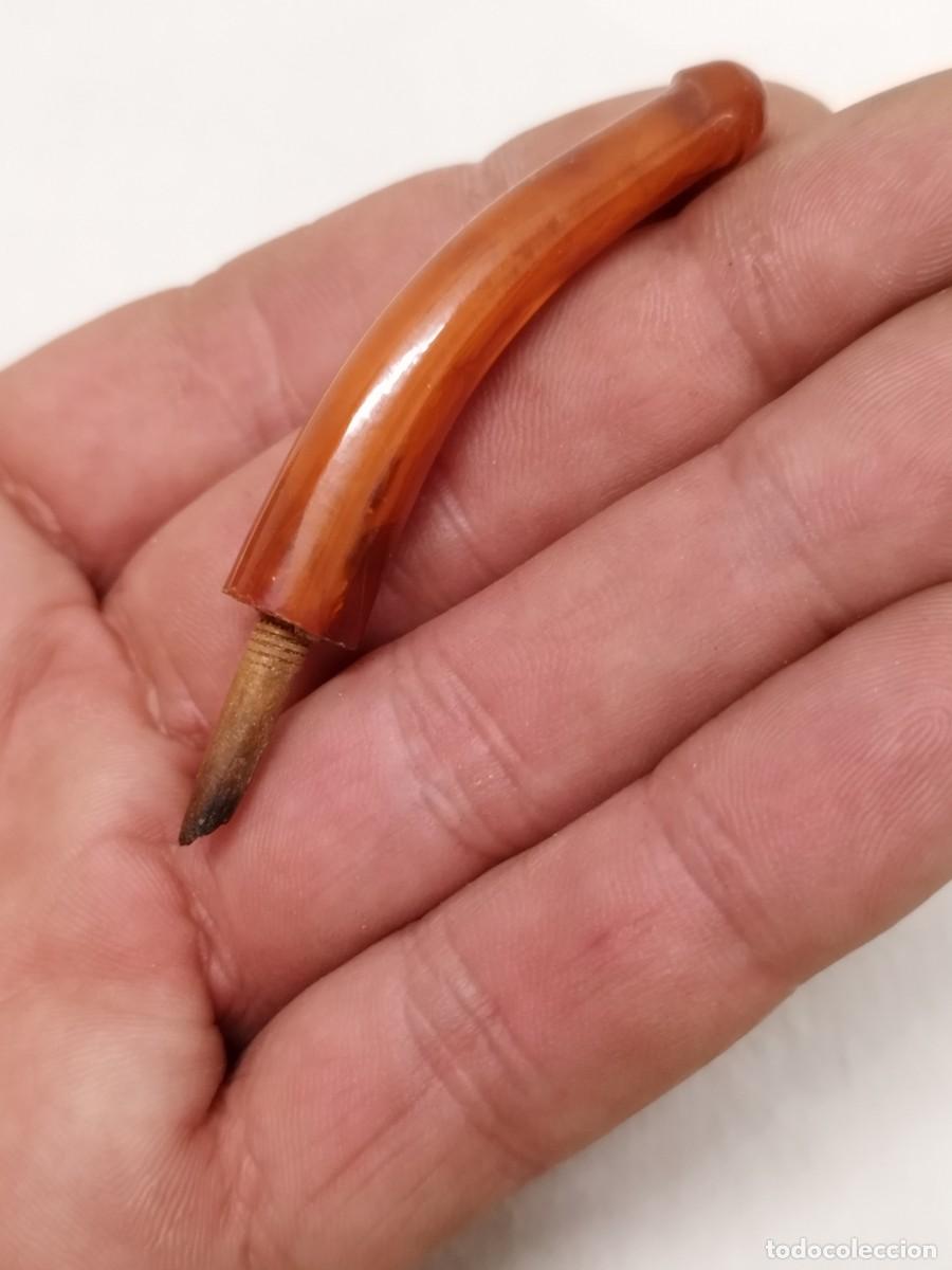 Boquillas de colecci&oacute;n: Antigua boquilla para pipa de fumar tabaco.
