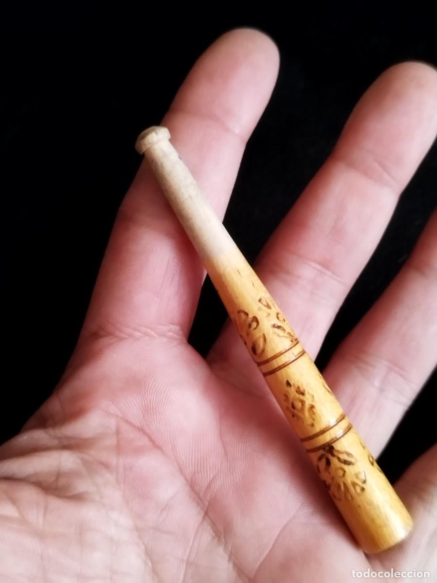Boquillas de colecci&oacute;n: Boquilla de fumar cigarros, cigarrillos. De madera.