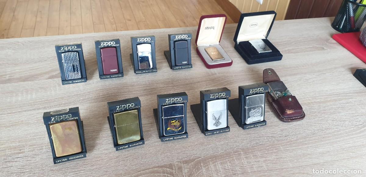 Boquillas de colecci&oacute;n: Encendedores Zippo originales, lote de 12 unidades.