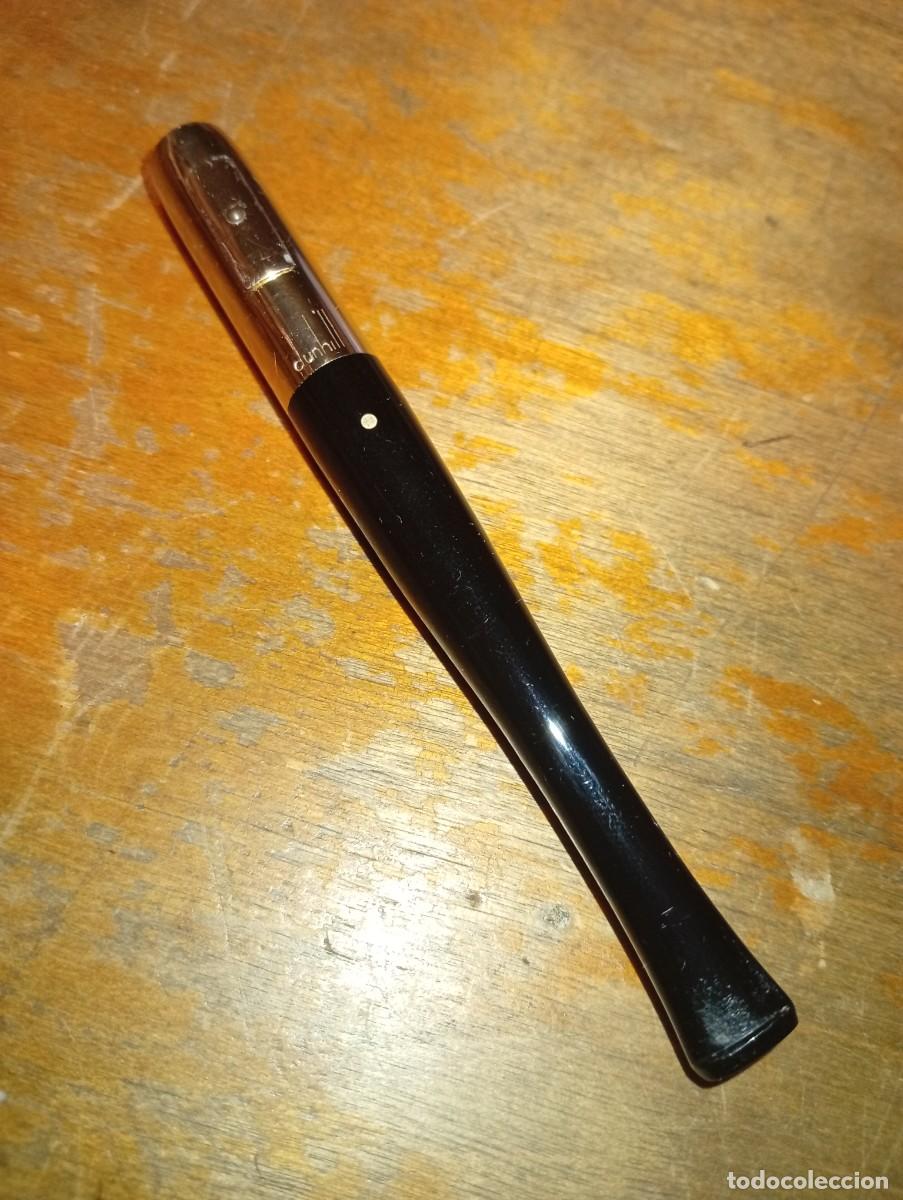 Boquillas de colecci&oacute;n: Boquilla Dunhill Made in France Denicotea baquelita aluminio a&ntilde;os 50 antinicotina cigarrillo vintage