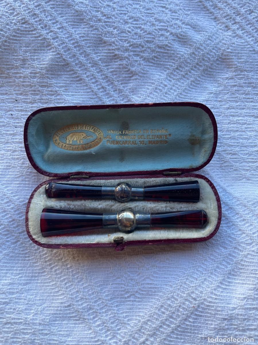 Boquillas de colecci&oacute;n: Boquillas realizadas en Ambar, version lujo en estuche original. AMBAR VERDADERO. MARCA DE GARANTIA,