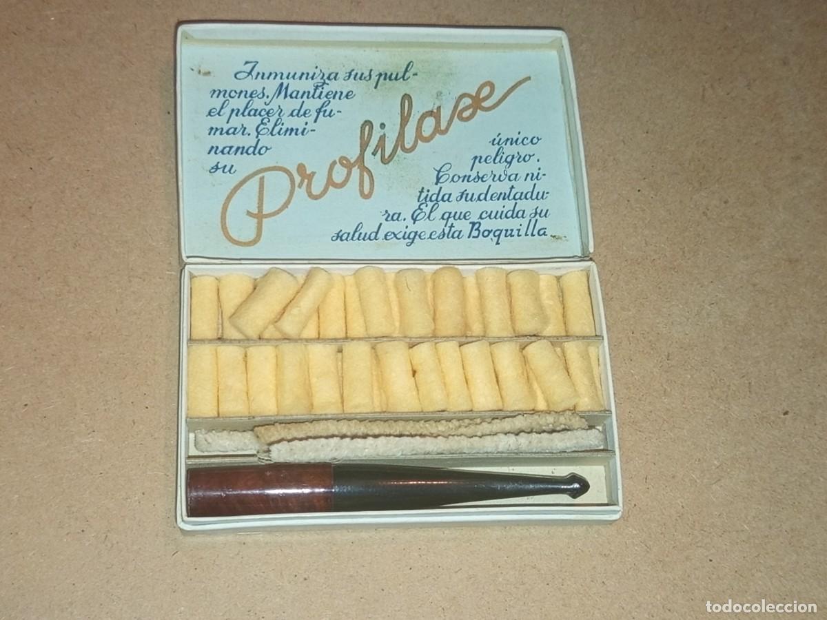 Boquillas de colecci&oacute;n: Art&iacute;culo de colecci&oacute;n antiguo original tabaco pitillera boquillas