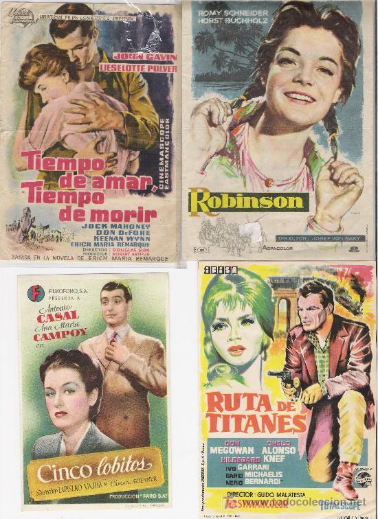 Coleccionismo de carteles: PROGRAMAS DE CINE   A&Ntilde;OS 50 - Foto 1