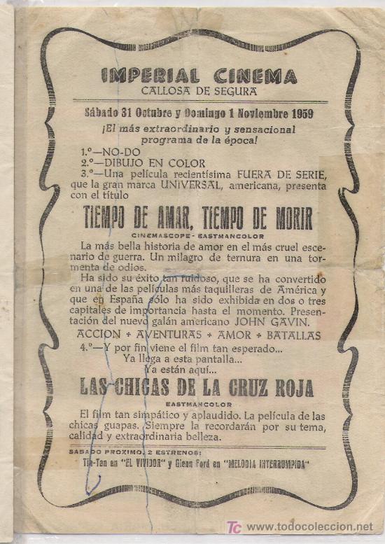 Coleccionismo de carteles: PROGRAMAS DE CINE   A&Ntilde;OS 50 - Foto 3