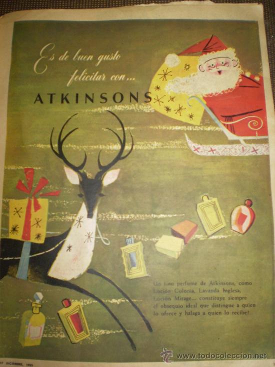 Coleccionismo de carteles: 4 HOJAS DE PUBLICIDAD DE COLONIA ATKINSONS. EXECUTIVE Y ENGLISH LAVENDER DE ATKINSONS.