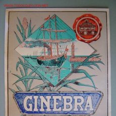 Coleccionismo de carteles: ETIQUETA GINEBRA E. CHAFER GIRONES