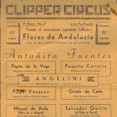 Coleccionismo de carteles: CARTEL CIRCO CLIPPER. 1950