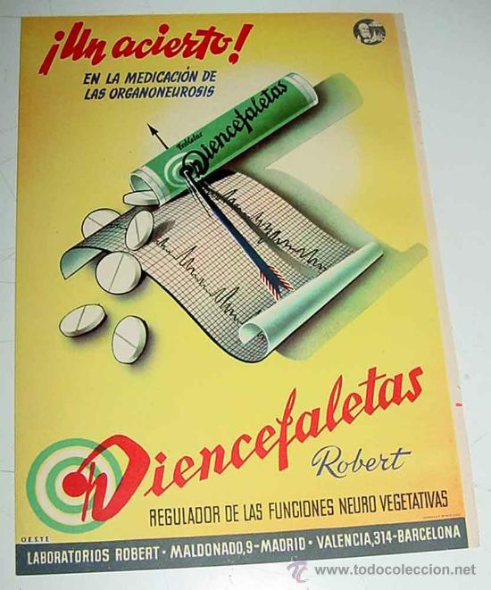 Collectionnisme d'affiches: ANTIGUA HOJA CON PUBLICIDAD DE FARMACIA - PUBLICIDAD DE SACKSONAL POR UN LADO Y POR EL REVERSO DIENC
