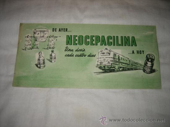 Coleccionismo de carteles: DE AYER  NEOCEPACILINA  A HOY - Foto 1