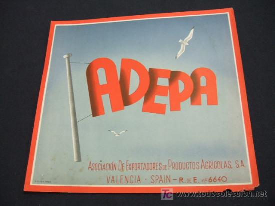 Sammeln von Plakaten: CARTEL PEQUE&Ntilde;O DE NARANJAS - ADEPA - VALENCIA - SPAIN -