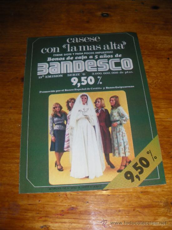 Coleccionismo de carteles: BANDESCO, EMISION DE BONOS. - Foto 1