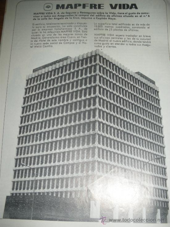 Sammeln von Plakaten: MAPFRE VIDA, PUBLICIDAD. 2 ANUNCIOS.