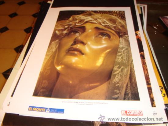 Sammeln von Plakaten: virgen quinta angustia, y detras cristo sagrado descendimiento