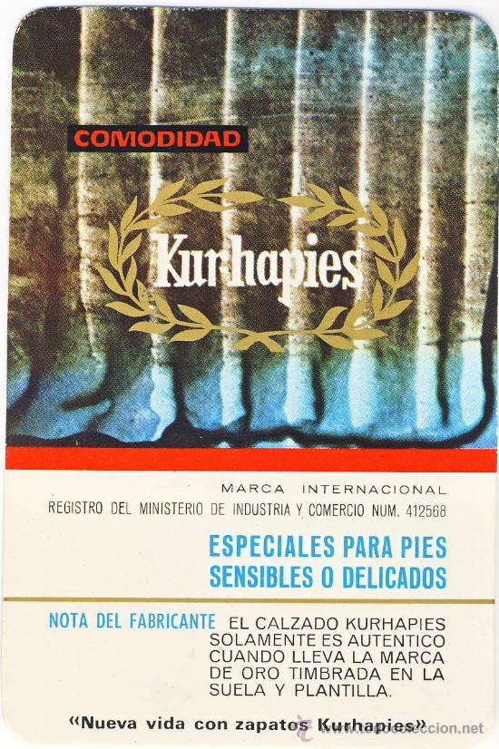 Coleccionismo de carteles: PROPAGANDA CALZADO &rdquo;KURHAPIES&rdquo; - Foto 1