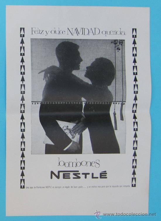Coleccionismo de carteles: MUESTRA DE DISE&Ntilde;O PUBLICITARIO. BOMBONES NESTL&Eacute;. A&Ntilde;OS 60.