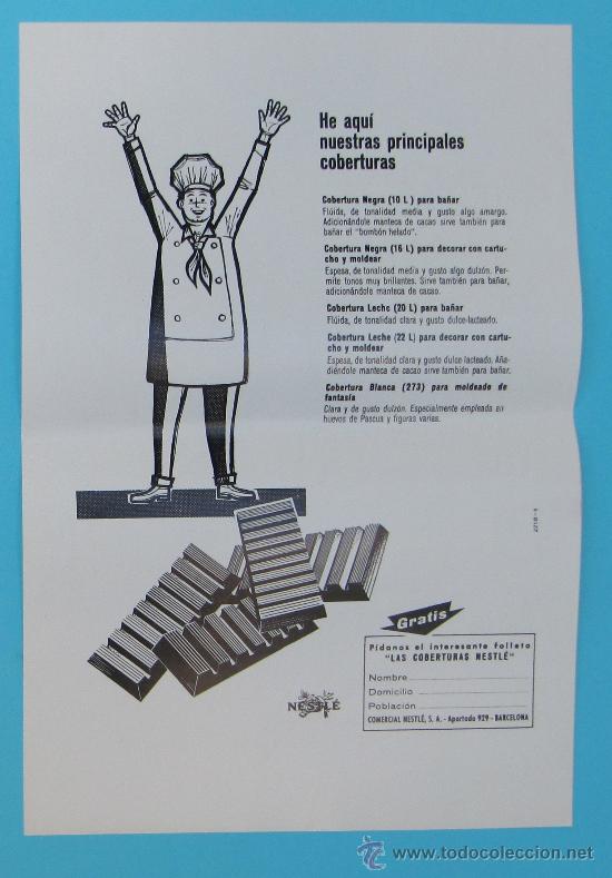 Coleccionismo de carteles: MUESTRA DE DISE&Ntilde;O PUBLICITARIO. COBERTURAS NESTL&Eacute;. A&Ntilde;OS 60.