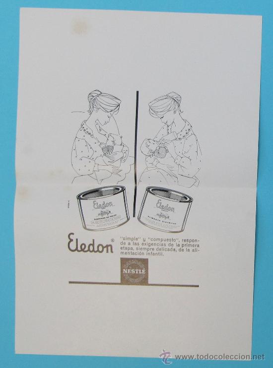 Coleccionismo de carteles: MUESTRA DE DISE&Ntilde;O PUBLICITARIO. ELEDON. NESTL&Eacute;. A&Ntilde;OS 60.
