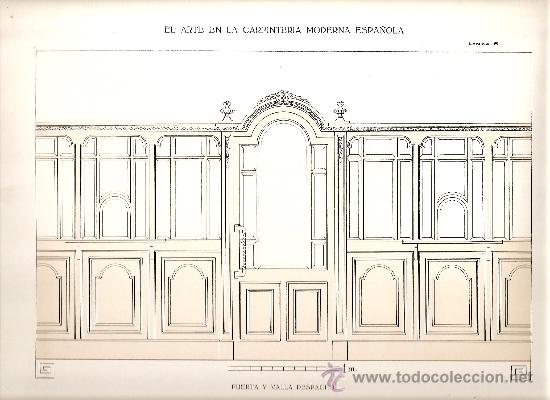 Coleccionismo de carteles: LAMINA CARPINTERIA EPOCA MODERNISTA (ART-NOUVEAU)