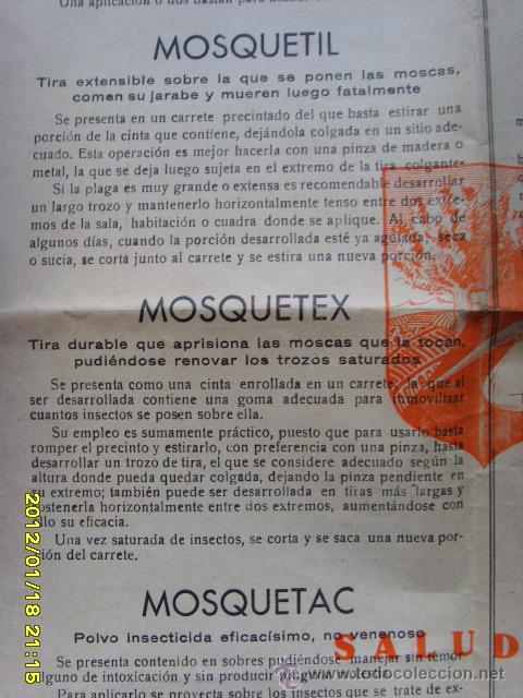 Coleccionismo de carteles: HOJA PUBLICITARIA DEL DDT - Foto 4