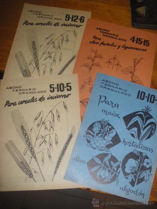 Coleccionismo de carteles: ABONO TERNARIO GRANULADO. SA CROS. - Foto 1