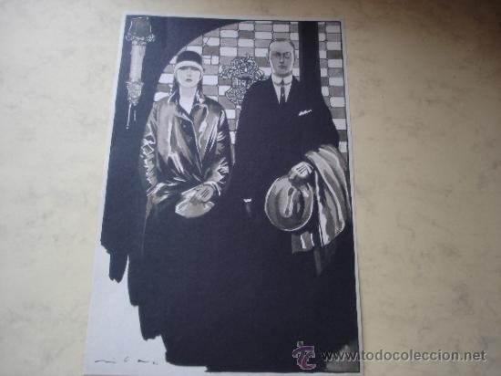 Collezionismo di affissi: LAMINA - DE LA SERIE BOTAFUEGO,CHAUFFEUR - FEDERICO RIBAS MONTENEGRO - 29,1 X 18,6 CMS.