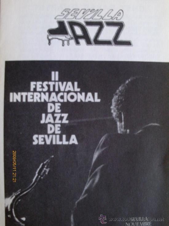 Collectionnisme d'affiches: II FESTIVAL DE JAZZ SEVILLA 1981  - TRIPTICO