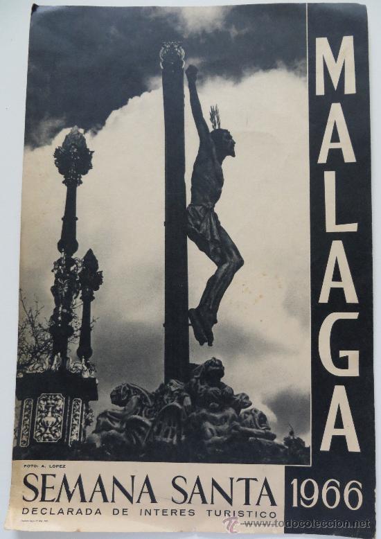 Coleccionismo de carteles: M&Aacute;LAGA Semana Santa 1966. - Foto 1