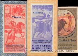 Coleccionismo de carteles: Programas de mano (3) de toros - Foto 1