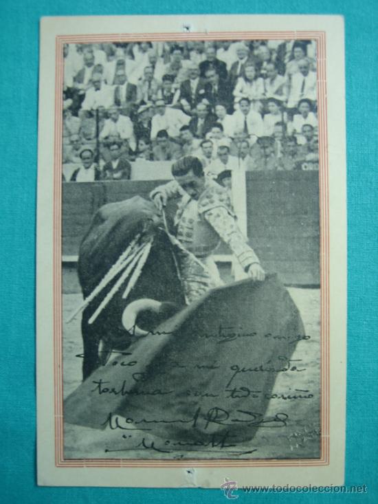 Coleccionismo de carteles: c Targeta de visita Casa Paco . Foto de Manolete. 15x9 cm