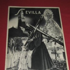 Coleccionismo de carteles: SEMANA SANTA SEVILLA - CARTEL 20X31 CM - FOURNIER VICTORIA HUECOGRABADO - FOTO SERRANO. Lote 35052965