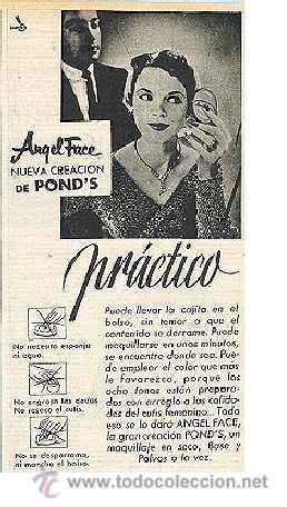 Poster collecting: Anuncio ** Maquillaje en seco POND'S ** (A&Ntilde;OS 60) - RECORTE DE REVISTA