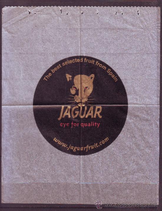 Coleccionismo de carteles: JAGUAR.ETIQUETA CARTEL FRUTAS SELECTAS ESPA&Ntilde;A.