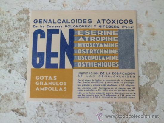 Coleccionismo de carteles: triptico de laboratorios amido paris C-27 - Foto 1