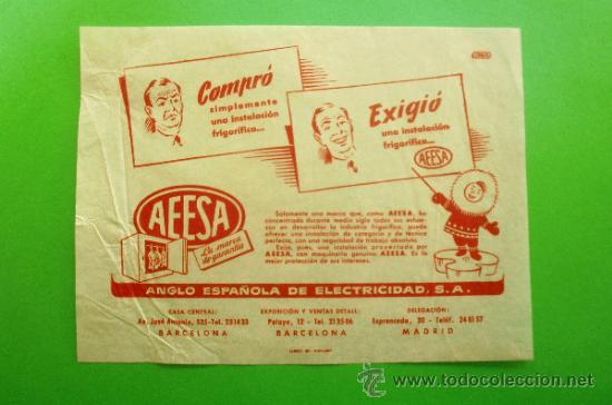 Coleccionismo de carteles: INSTALACION FRIGORIFICA ANGLO ESPA&Ntilde;OLA DE ELECTRICIDAD, S.A. - FOLLETO PUBLICITARIO