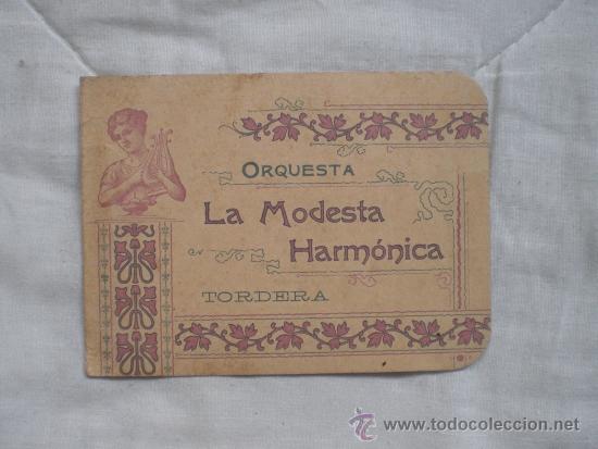 Coleccionismo de carteles: ORQUESTA LA MODESTA HARMONICA CAMI RAL TORDERA - Foto 1